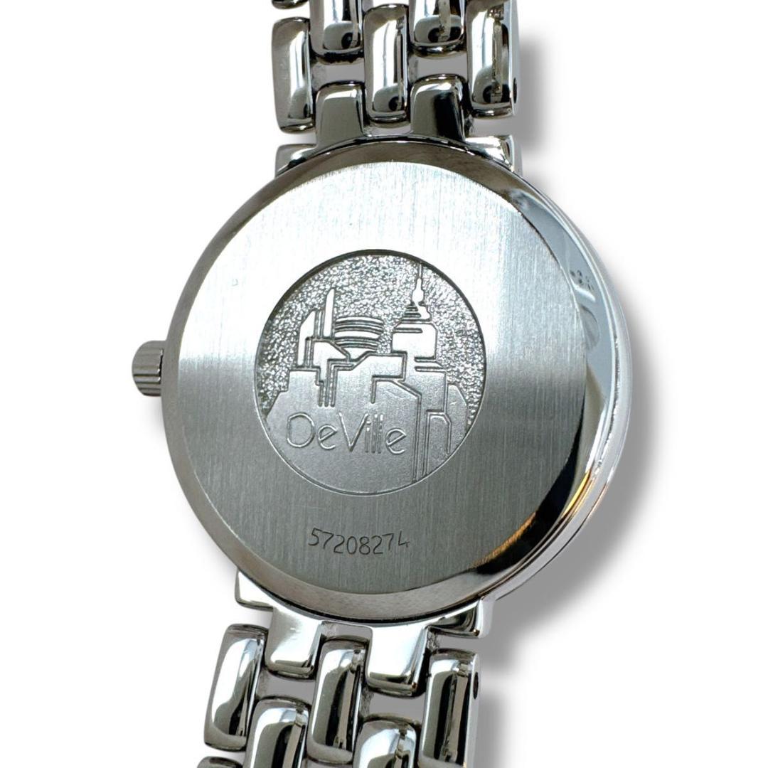 オメガ デビル プレステージ シルバー文字盤 レディース 腕時計 ブランド 美品