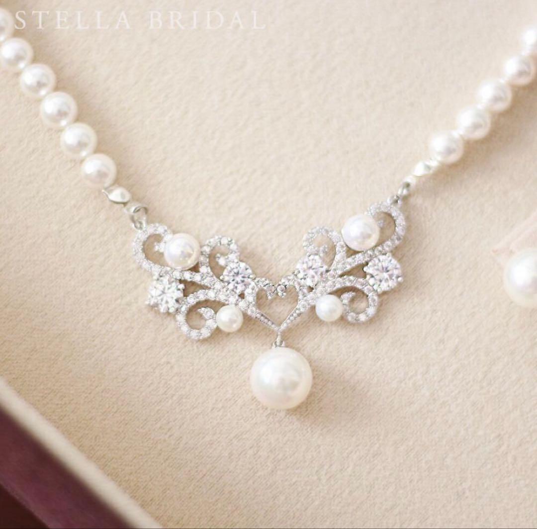 STELLA BRIDAL ブライダルアクセサリー　ネックレス　イヤリング