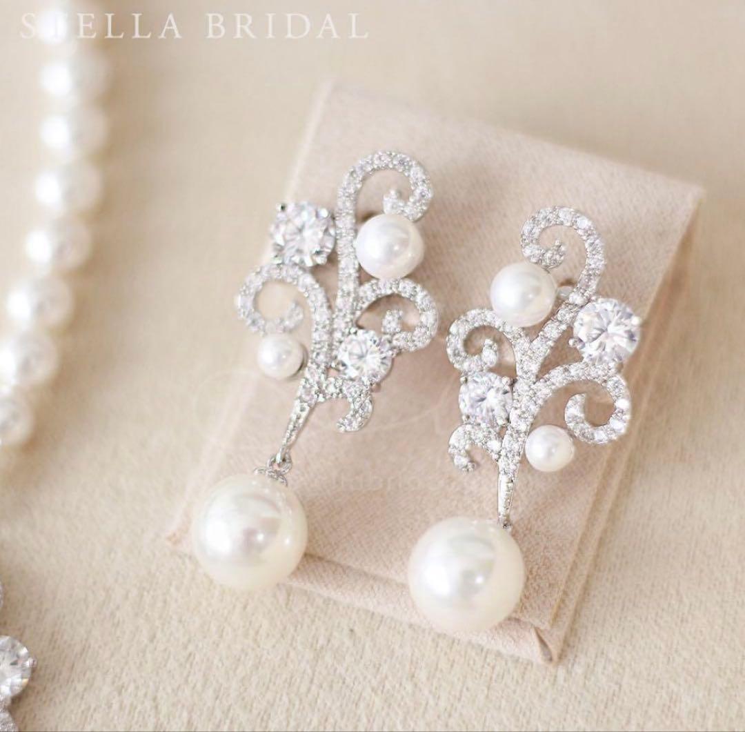 STELLA BRIDAL ブライダルアクセサリー　ネックレス　イヤリング