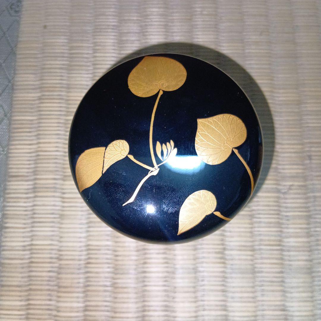 茶道具 棗 輪島塗 桂山作 葵蒔絵 共箱 共布