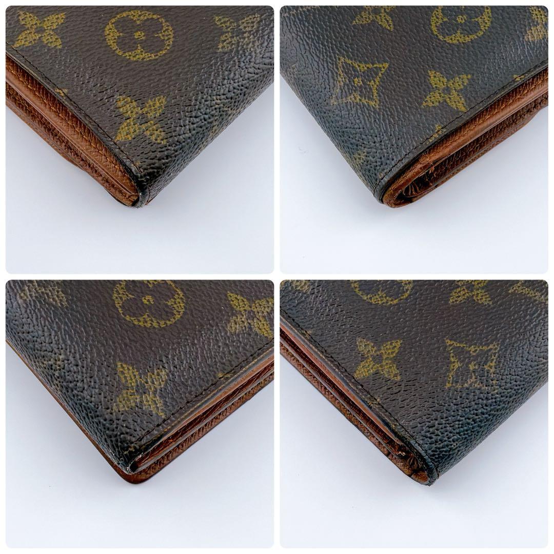 【美品】ルイヴィトン モノグラム ポルトモネ ビエ トレゾール 二つ折り財布