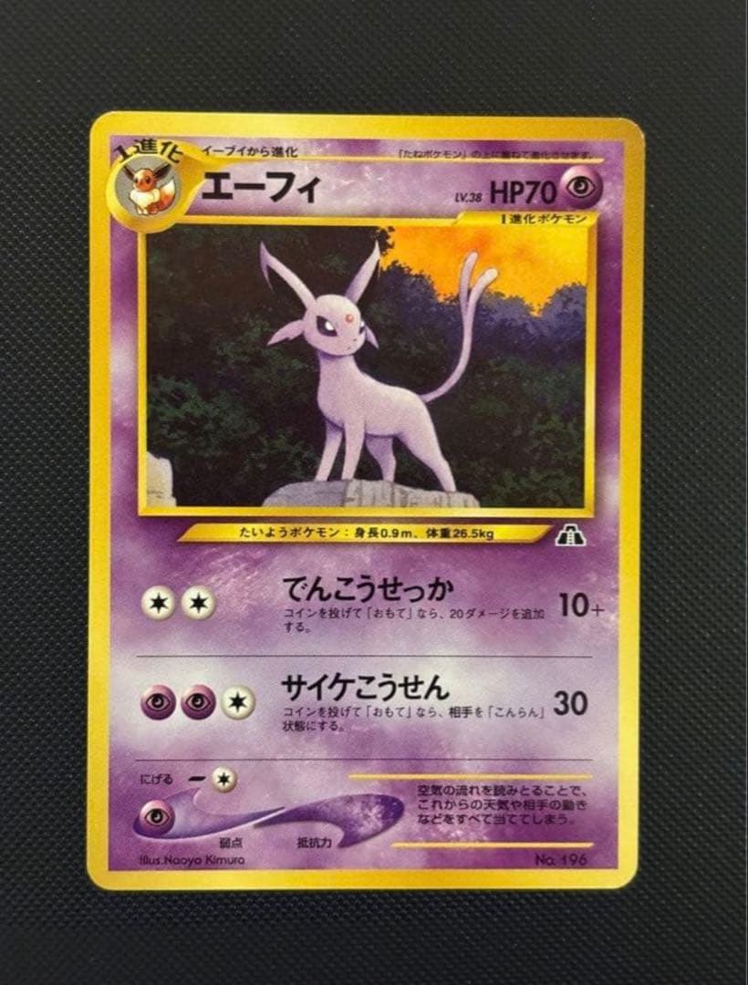 旧裏　極美品〜美品　ブラッキー　エーフィ　エンテイ　ピチュー　プレミアムファイル