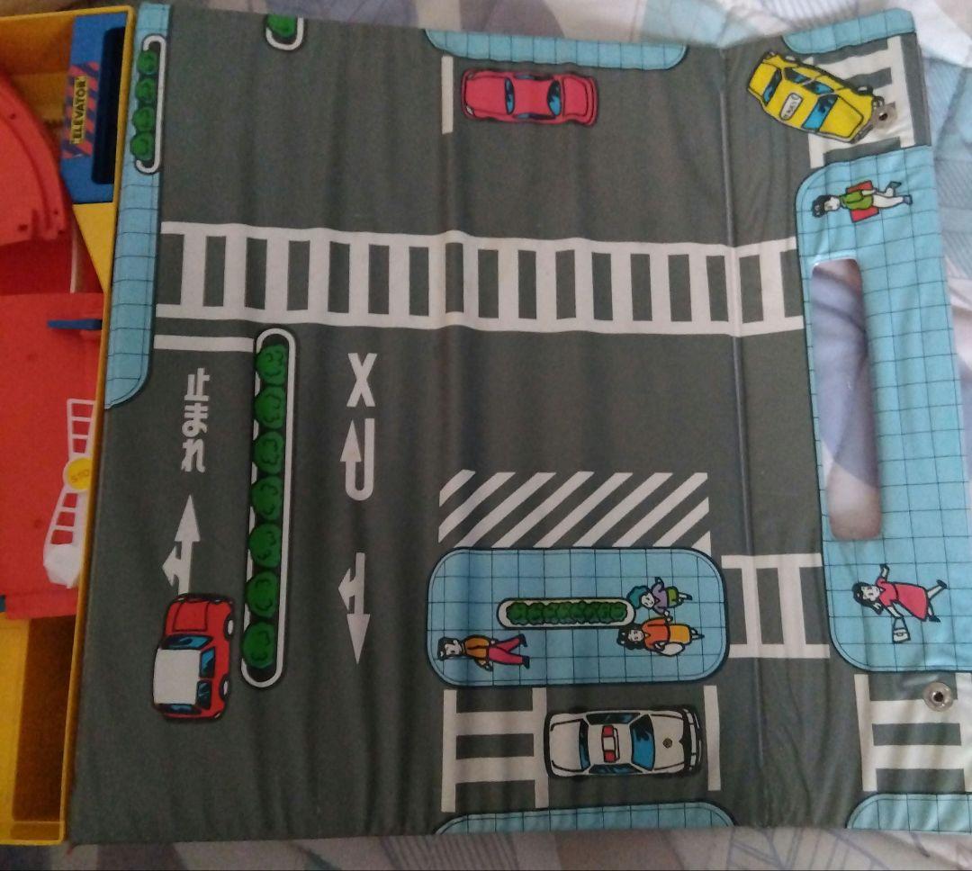 トミカ ミニカー 駐車場マット付き TOMICA 平成レトロ