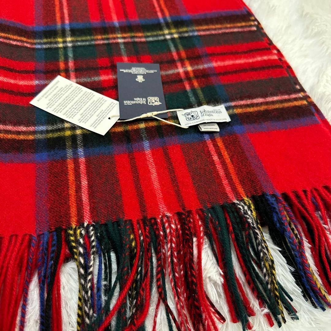 小*ん様 ジョンストンズ　カシミヤ大判ストール マフラー ロイヤルスチュワート