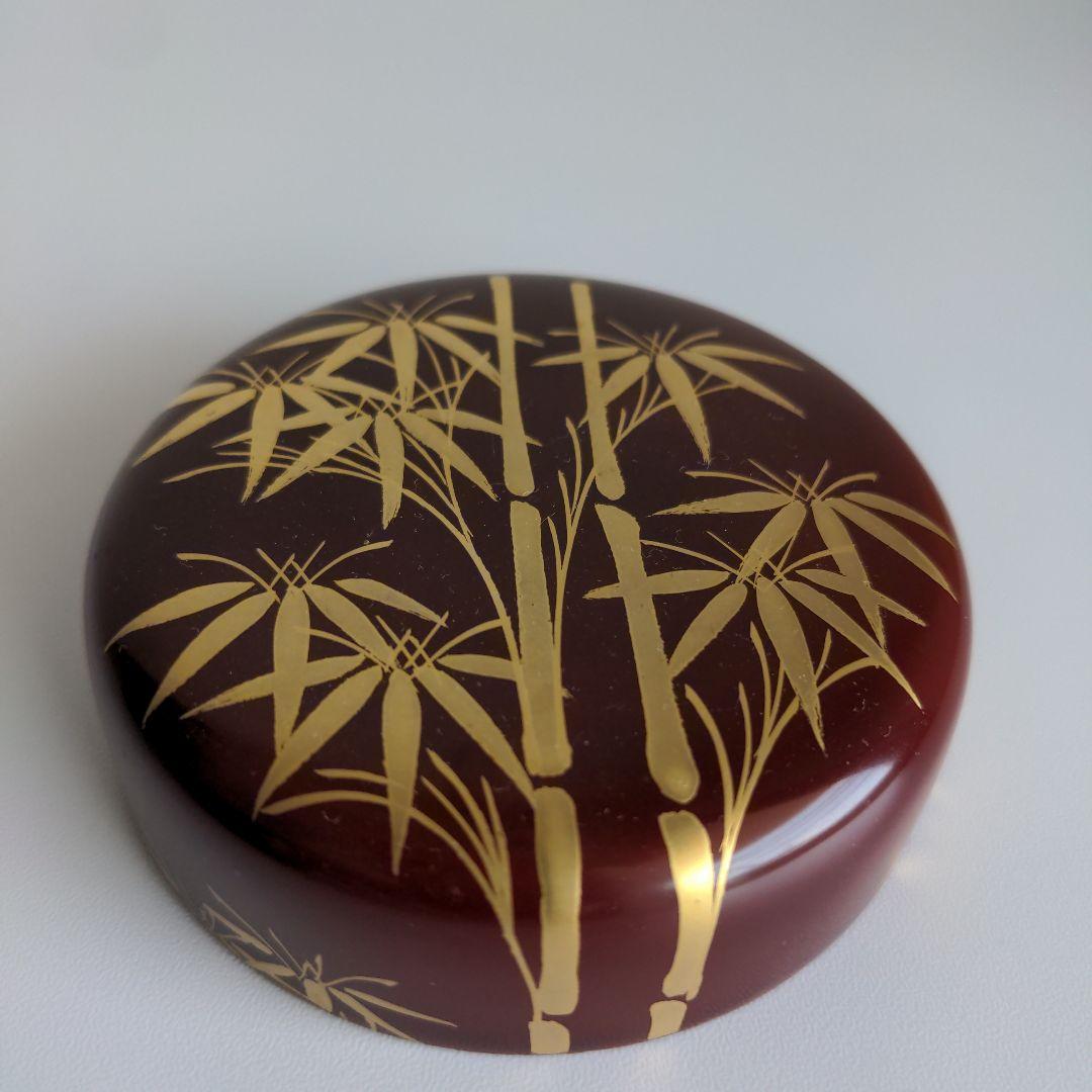 輪島塗 竹蒔絵 平棗 茶道具