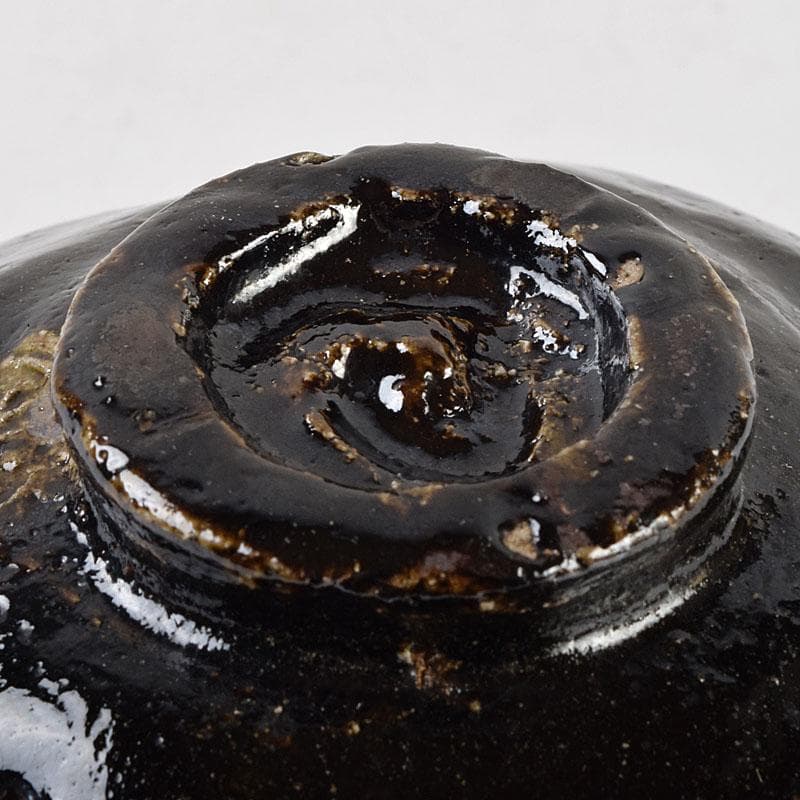 茶道具　楽吉左衛門　黒楽茶碗　時代合わせ箱　V　9097