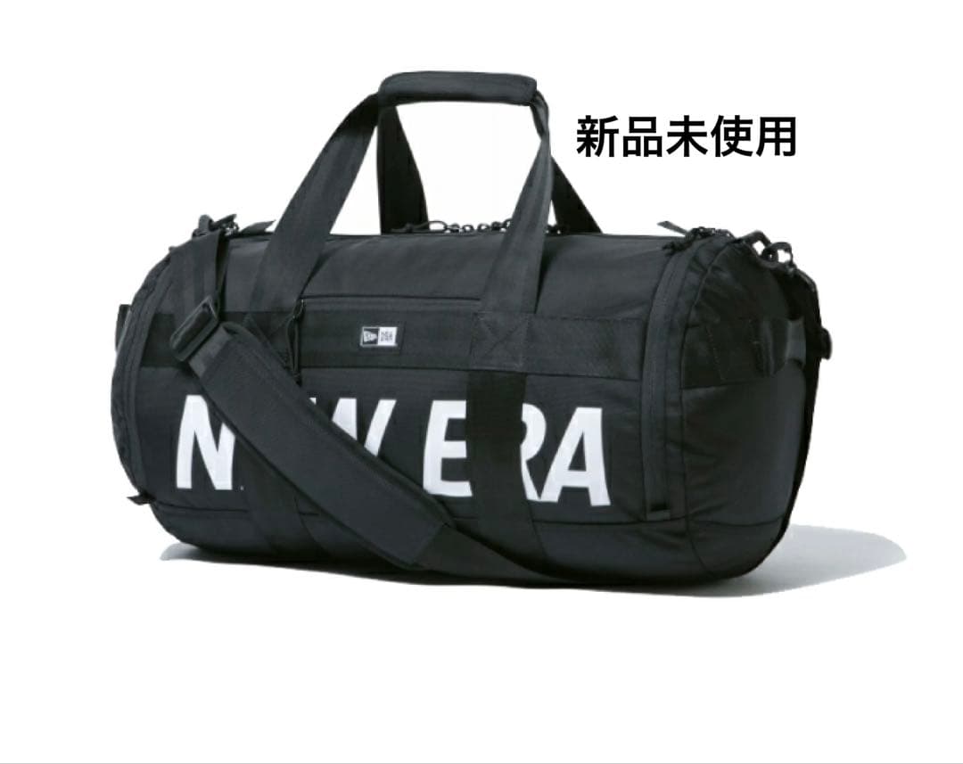 NEWERA ドラムダッフルバッグ40Lブラック ×ホワイト 12108726