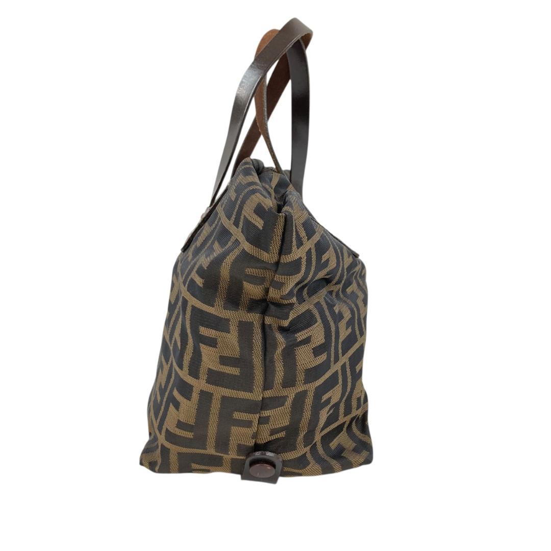 FENDI フェンディ ズッカ柄 ハンドバッグ ミニバッグ ブラウン