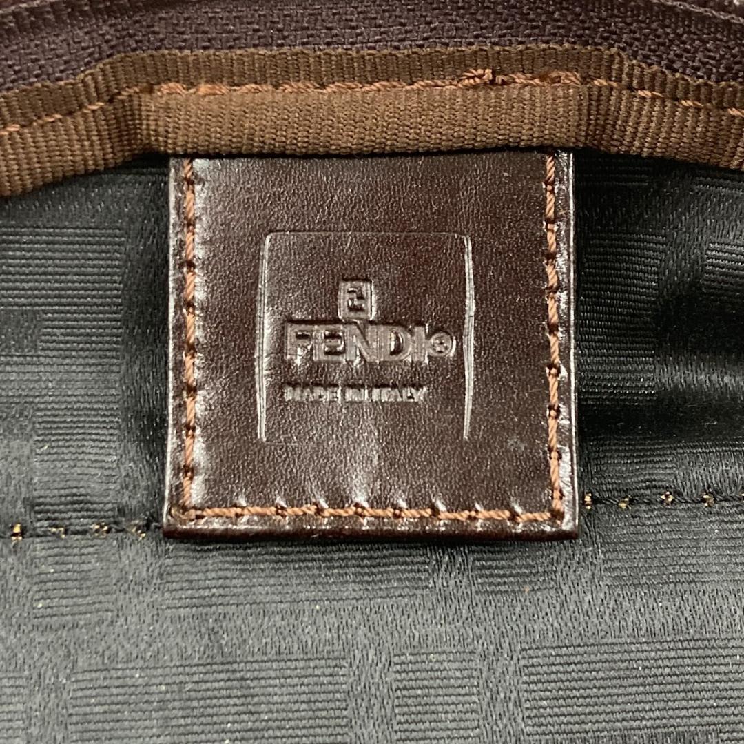 FENDI フェンディ ズッカ柄 ハンドバッグ ミニバッグ ブラウン