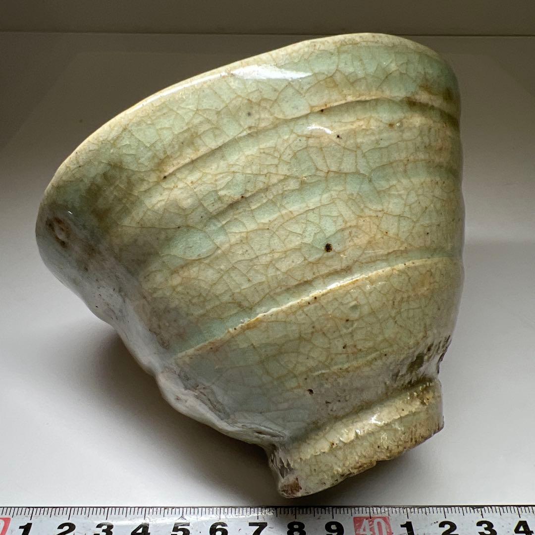 中国明時代　七官青磁鉢　口径約12.5㎝　東Y7-0808⭐︎2Fタルチ