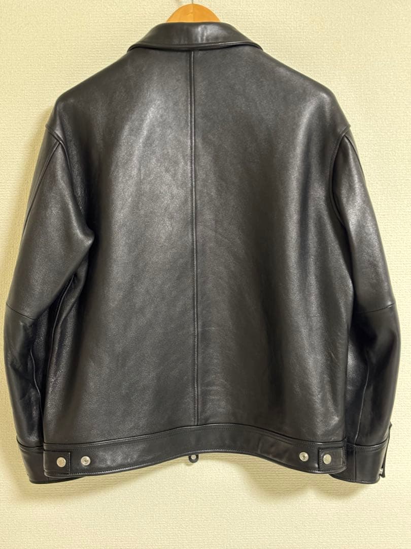 【超美品✨】Schott ラムレザー トラッカージャケット / ブラック M