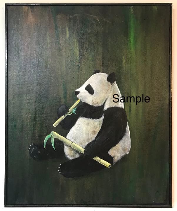 絵画  パンダ