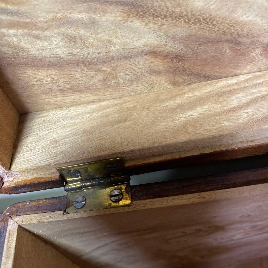 中国古玩　木彫　毛沢東　人生図箱