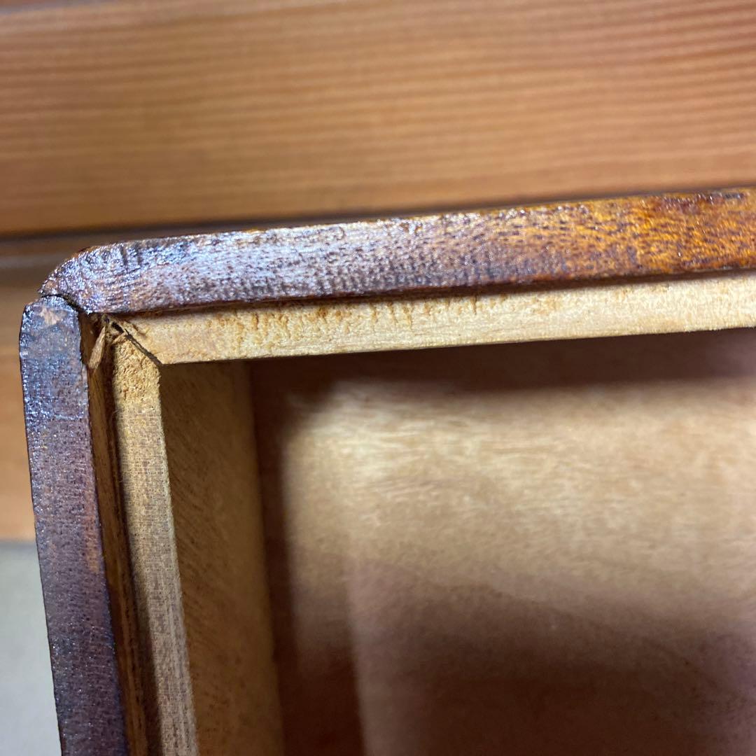 中国古玩　木彫　毛沢東　人生図箱