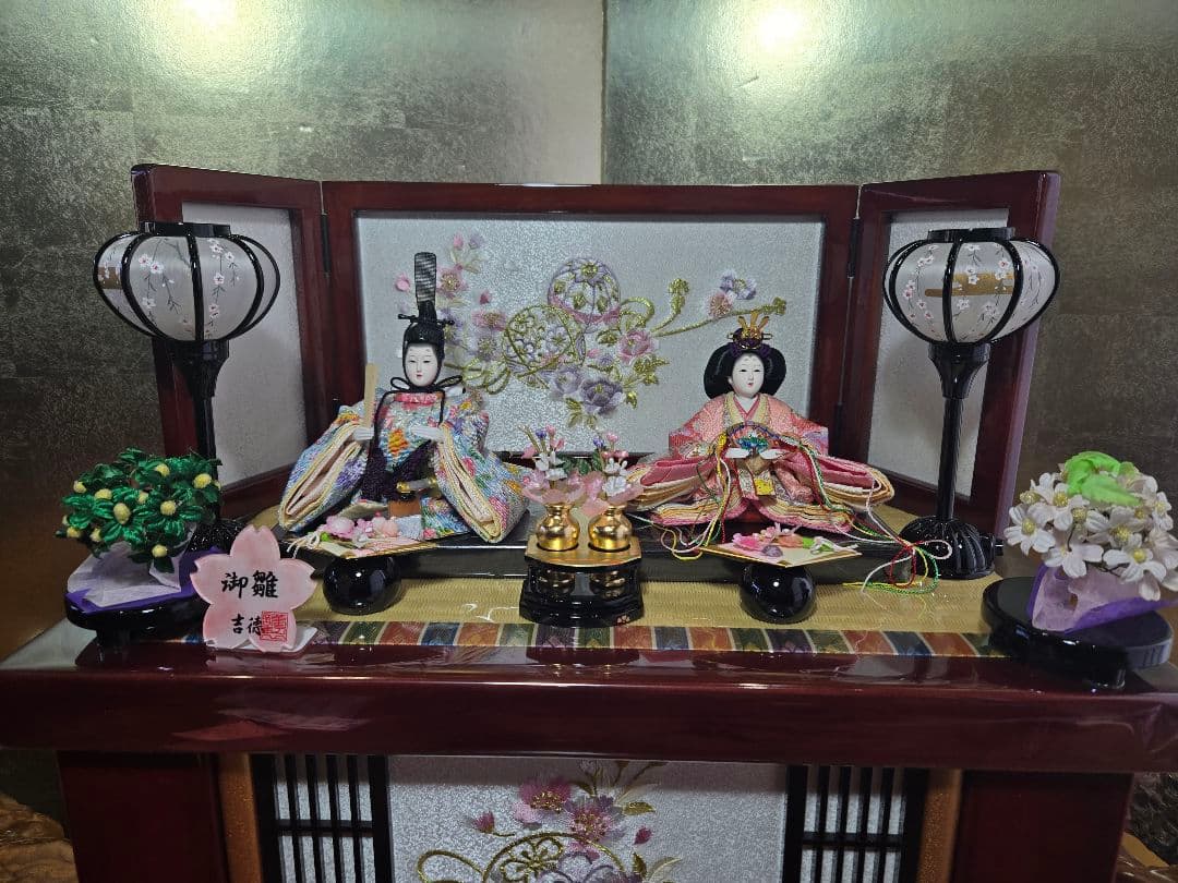 【一点限り】雛人形 収納飾り 　HS33