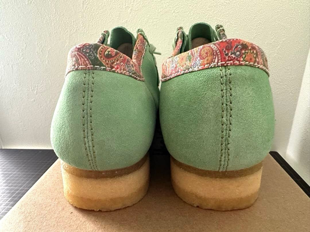 靴 STUSSY x CLARKS Wallabee UK10 SAGE