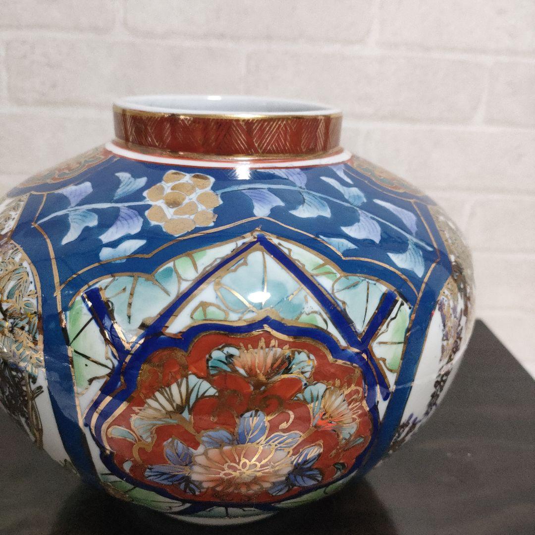 有田焼 金彩 染錦 美人図 沈香壺 飾壺 高さ46cm 古美術 骨董品