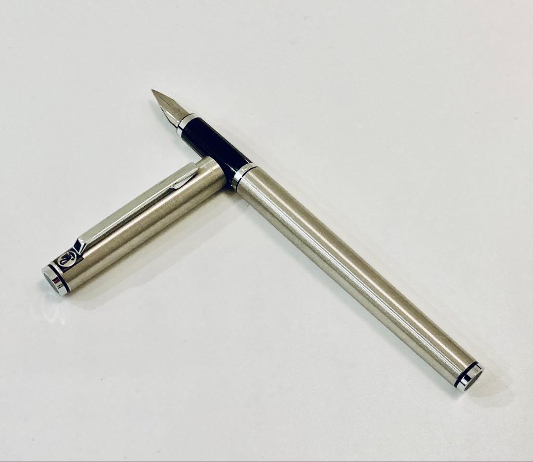 ドイツ製◆ペリカン 高級万年筆 シグナム　1980s Pelikan シルバー