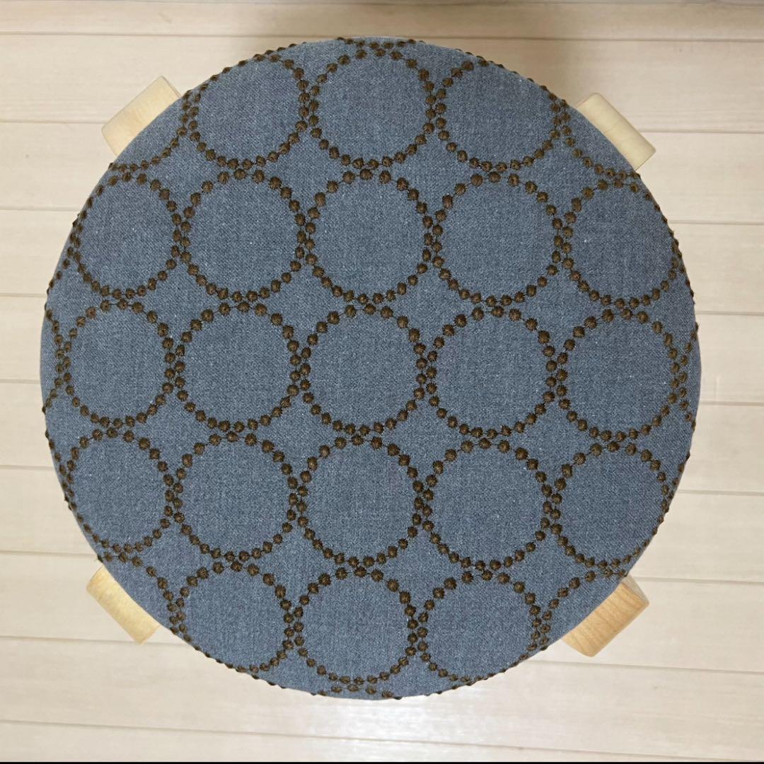 ミナペルホネン dop タンバリン 丸スツール 【グレーイエ】 椅子 オットマン