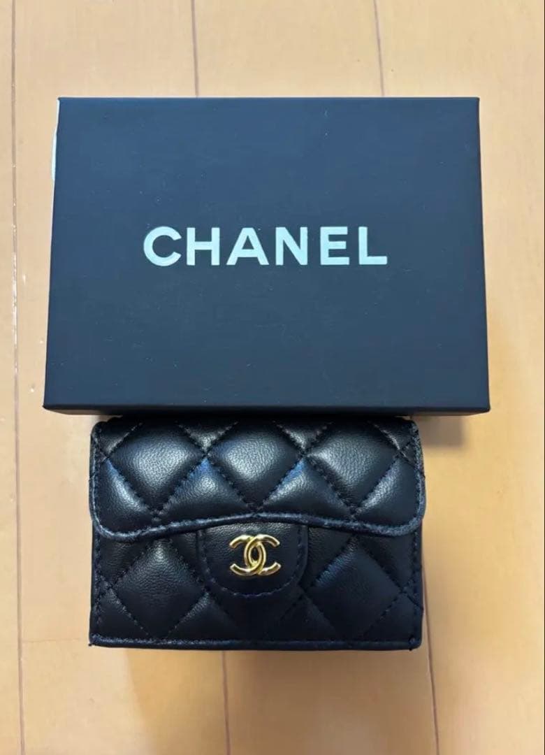 【美品】シャネル.CHANEL.財布.ウォレット.ミニウォレット.三つ折り財布