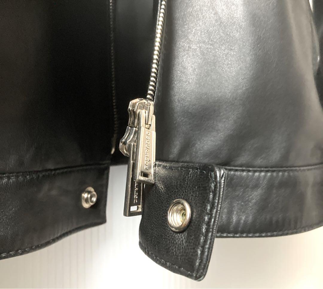 DSQUARED2 約35万円 Single Leather Jacket 44