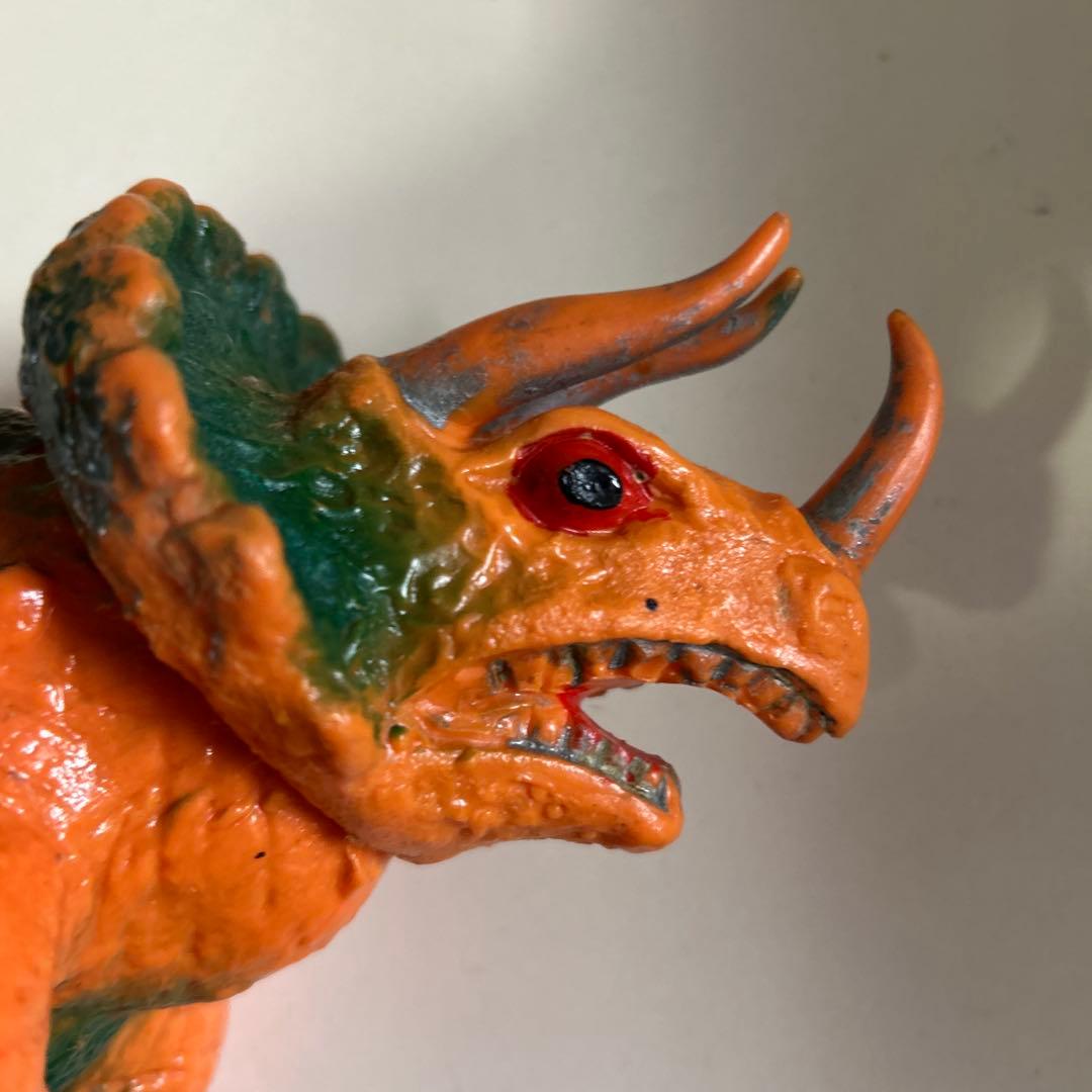 当時物　大協　トリケラトプス　怪獣　ソフビ
