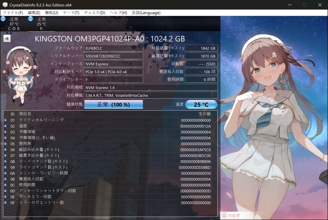 内蔵型SSD Kingston OM3PGP1024P-A0 1024GB SSD 2230