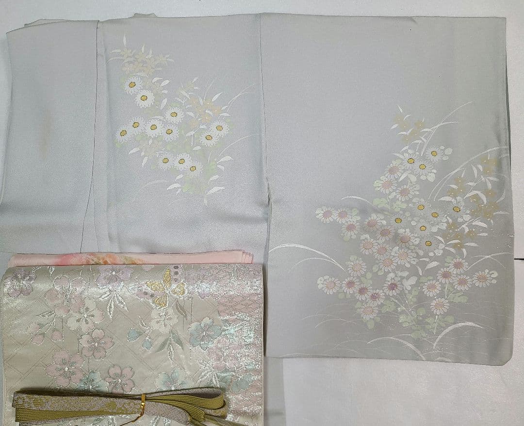 正絹　訪問着　4点セット　お宮参り　七五三　結婚式