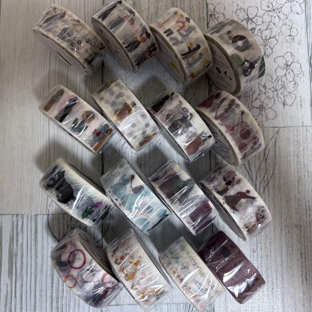 ネクタイさん ＊ マスキングテープ 16点 まとめ売り