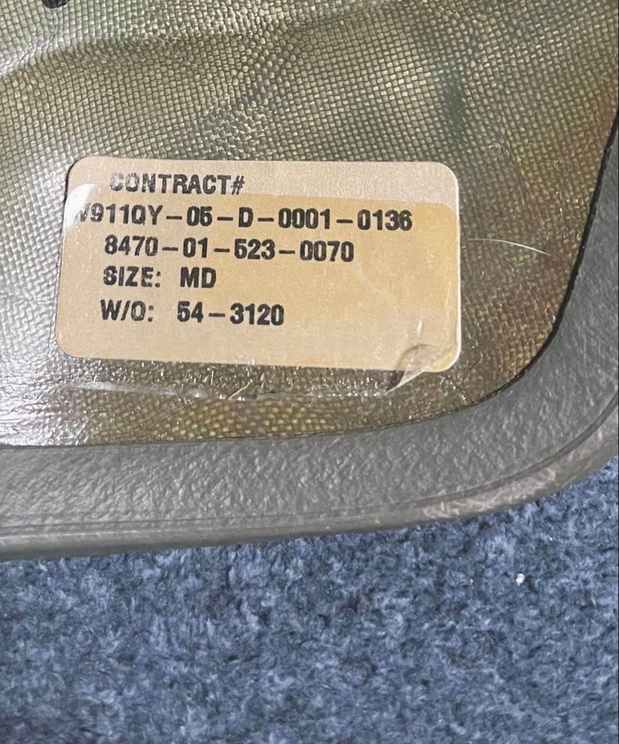 米軍実物 放出品 ACH ヘルメット & ブラケット&パット　カバー2点付き　M