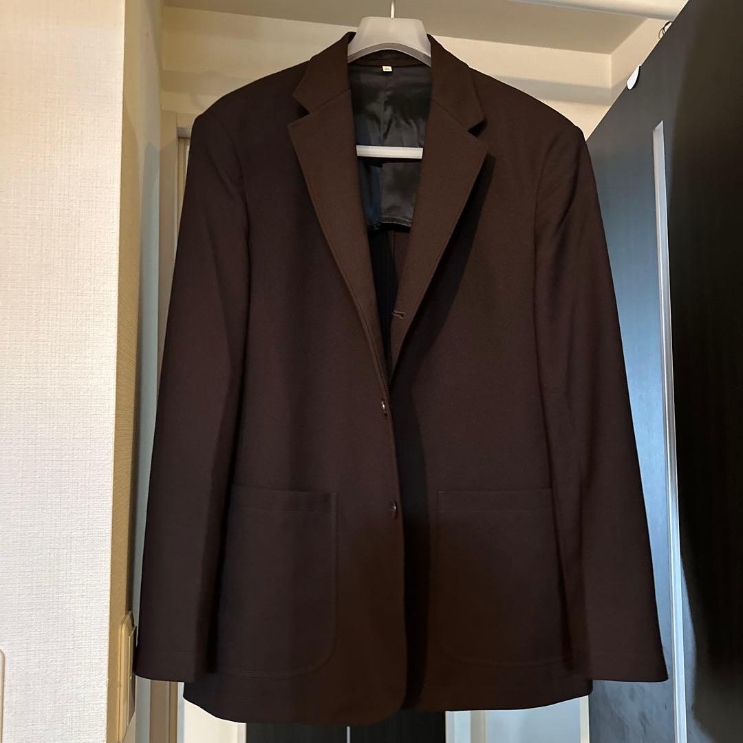 MUJI Labo 紳士　ユニフォーム素材で作ったブレザー　ブラウン　XL