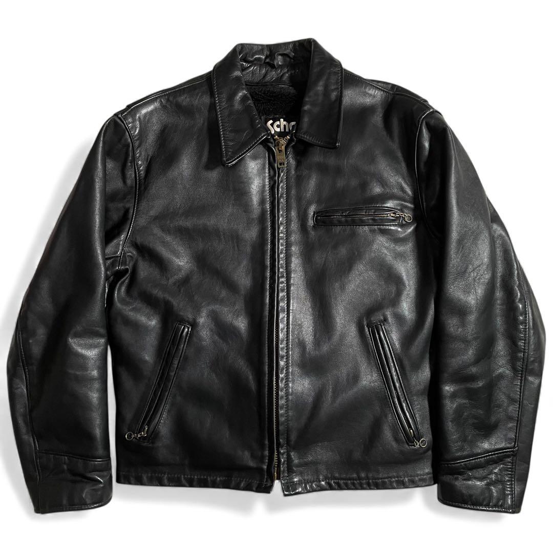 ショット レザージャケット ライダースジャケット ライナー付き AT101