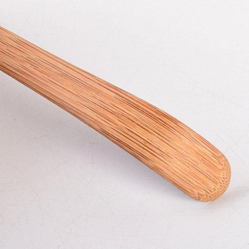 茶道具　宗玄作　茶杓　銘「瑞雲」　紫野　細合喝堂書付　共箱共筒　V　8481