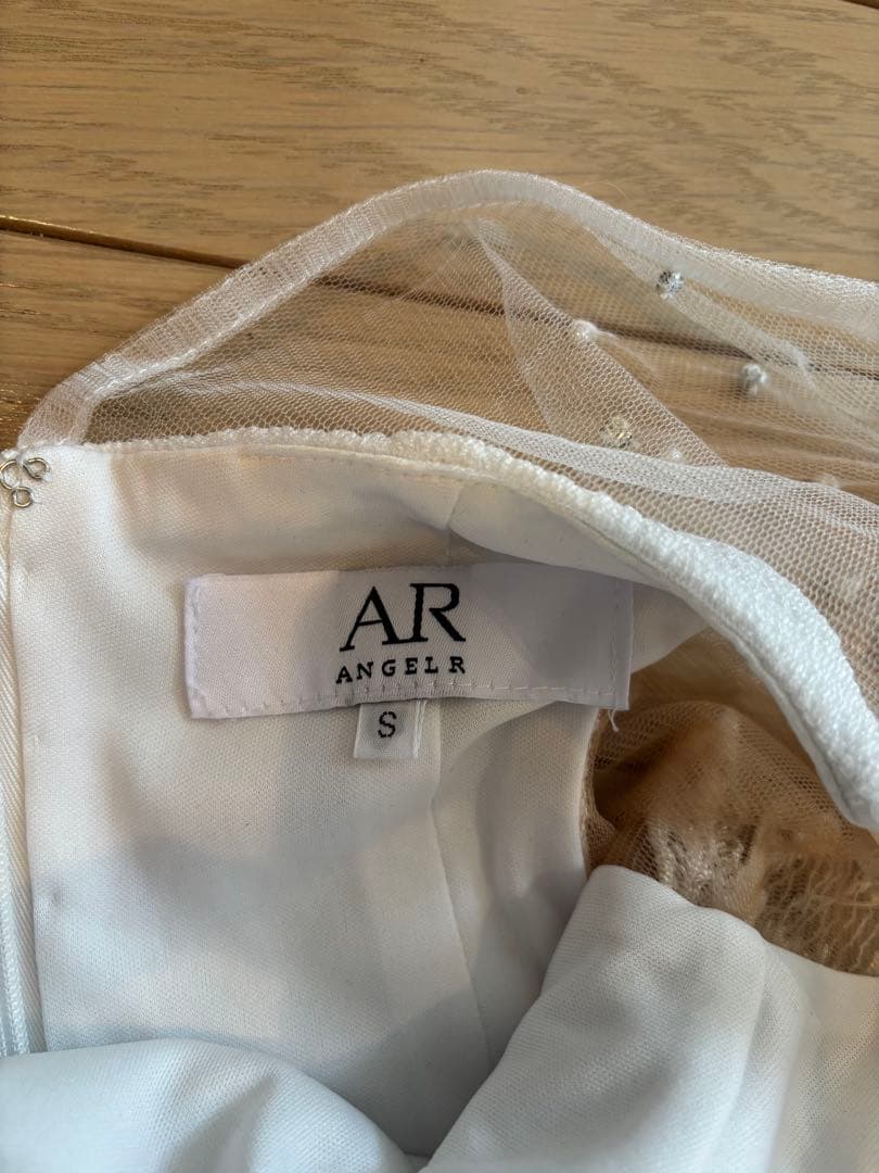 ホワイトレース装飾ドレス ロングドレス キャバドレス ナイトドレス