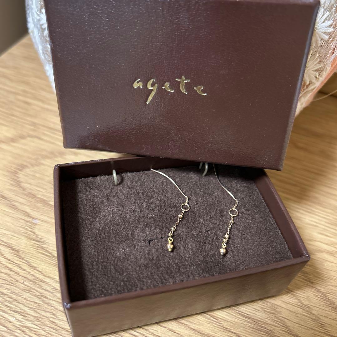 agete アガット Ｋ10 ピアスチャーム