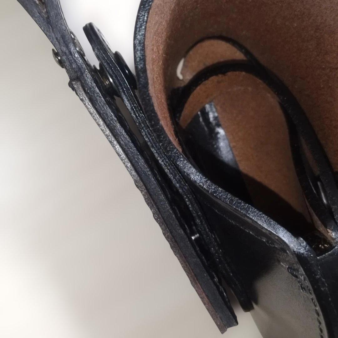 ニューナンブ 3インチ用 本革製ホルスター 分離型 制服用