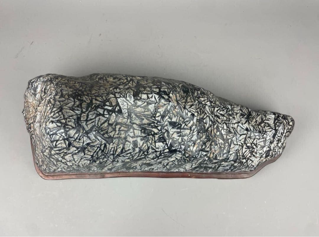 希少 蛇紋石 笹目石 鑑賞石 竹葉石 水石 自然石 天然石 パワーストーン 鉱石