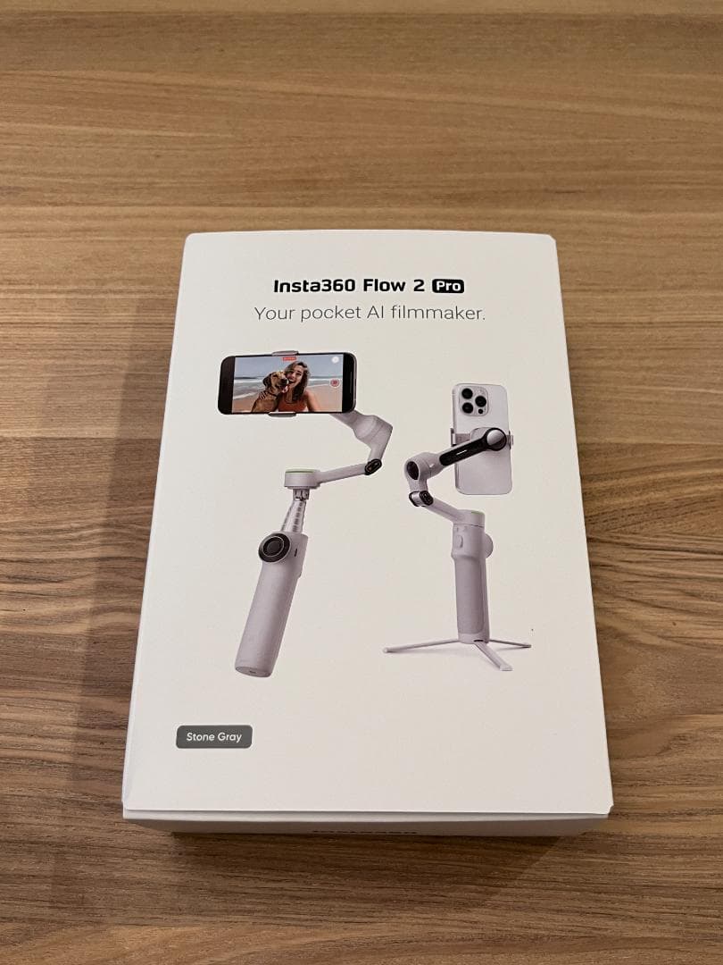 【美品】Insta360 Flow2 Pro 通常版 ／ストーングレー