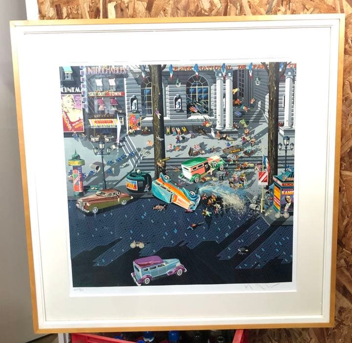 山形博導　シルクスクリーン　泥棒2