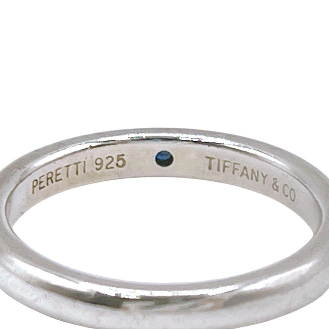 美品 ティファニー 925 サファイア リング 指輪 シルバー 青 レディース