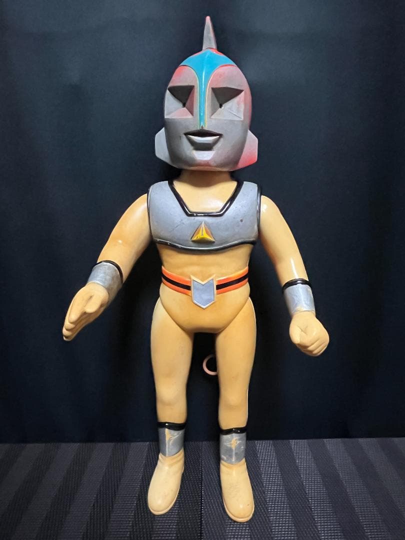 ソフビ◇ ヨネザワ トーキング 突撃ヒューマン ◇約38cm 当時物 70年代