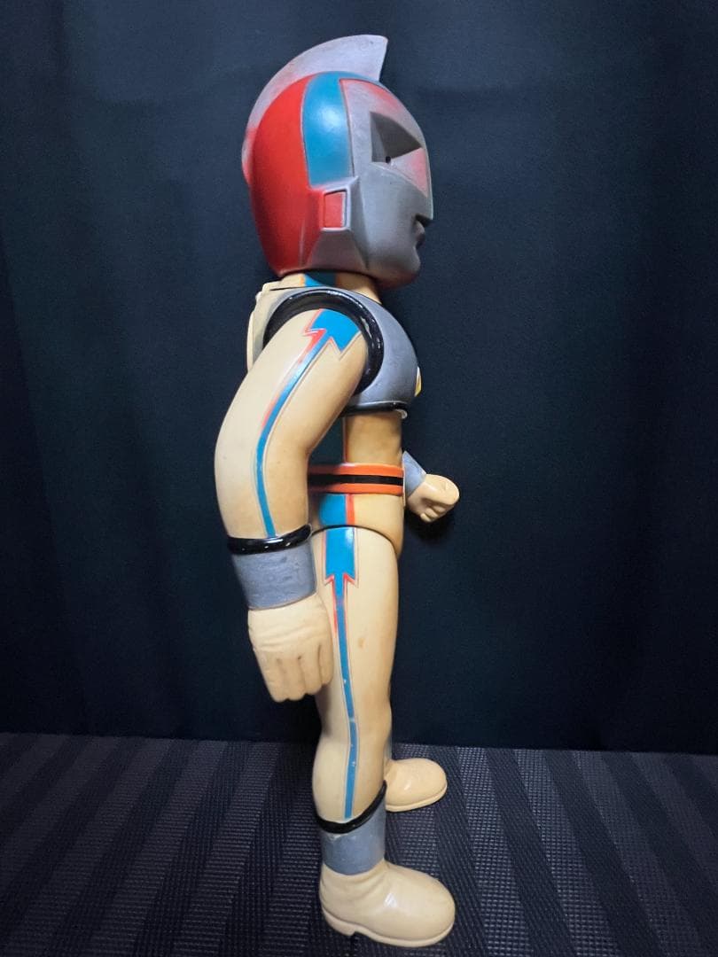 ソフビ◇ ヨネザワ トーキング 突撃ヒューマン ◇約38cm 当時物 70年代