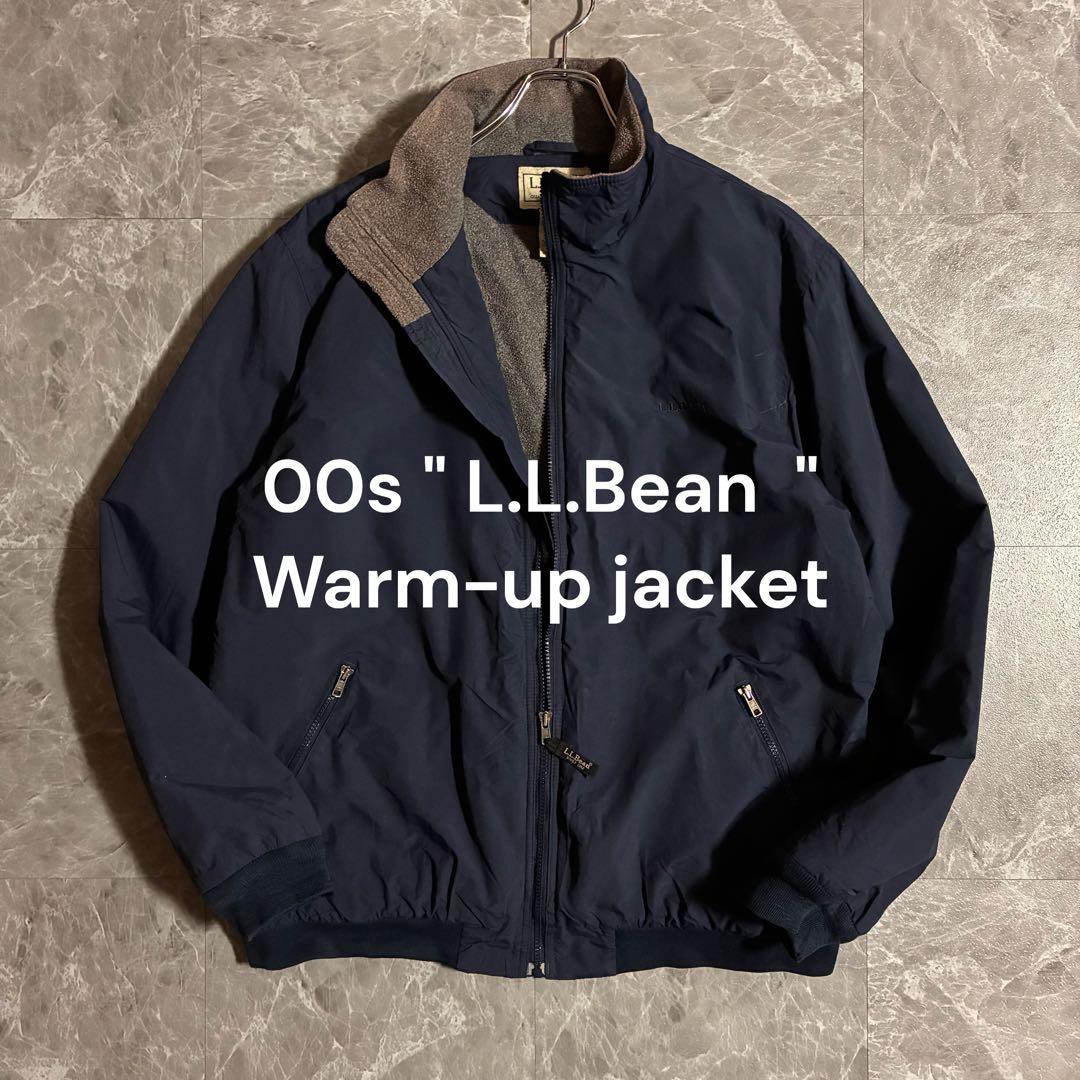 【希少】90s L.L.Bean ウォームアップジャケット刺繍ロゴ 古着 XL