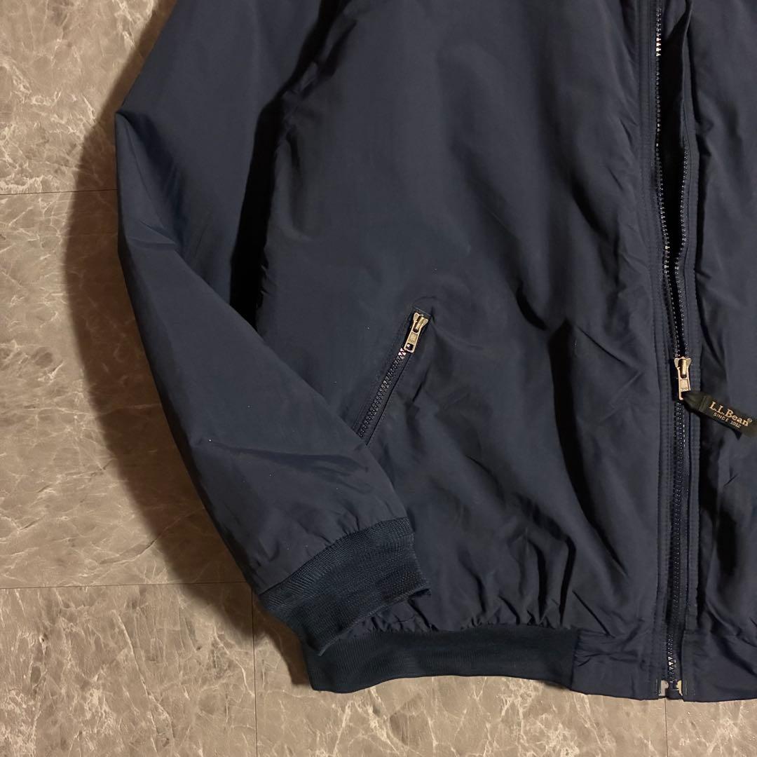 【希少】90s L.L.Bean ウォームアップジャケット刺繍ロゴ 古着 XL
