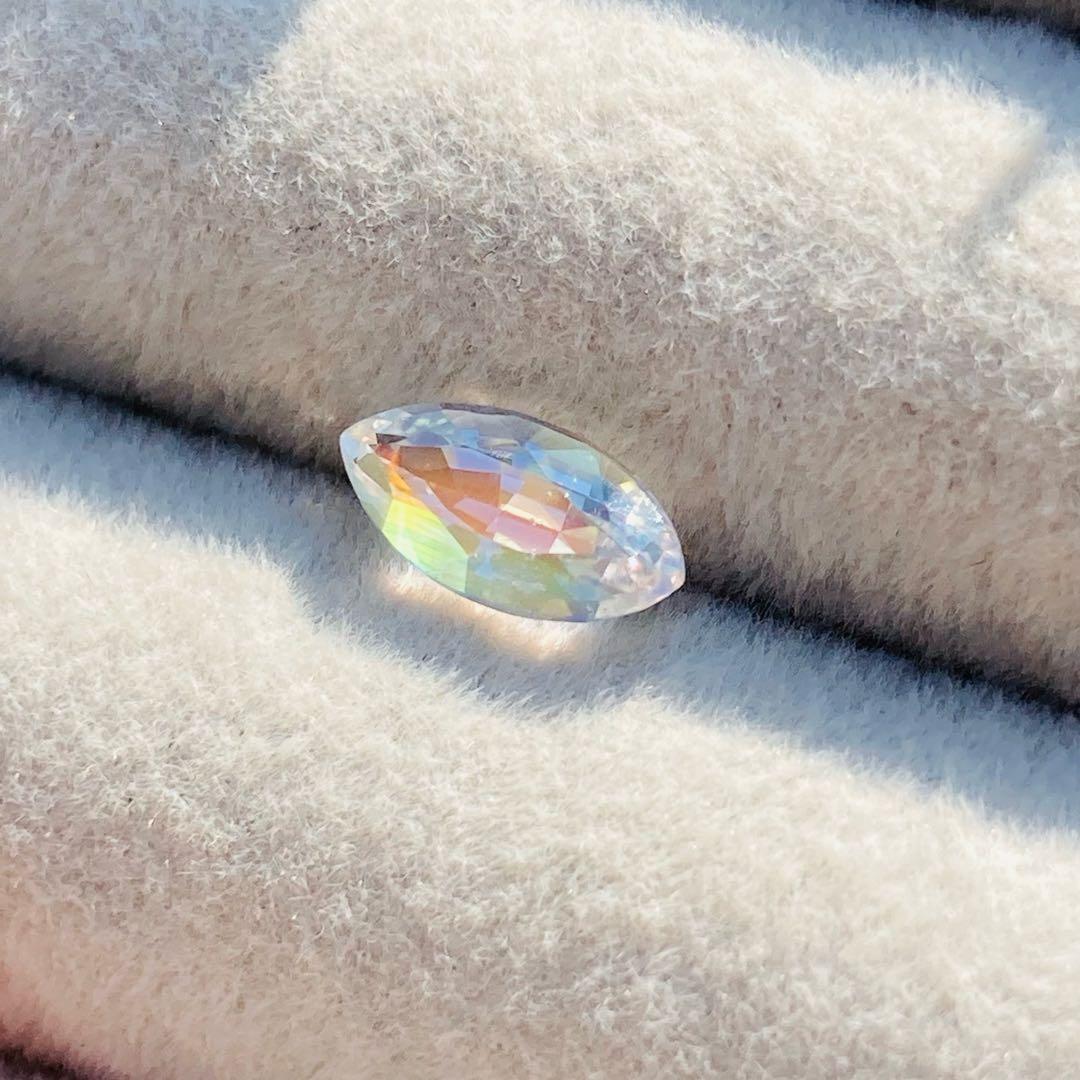 天然石　レインボームーンストーン　天然石リング　ルース　オーダーリング