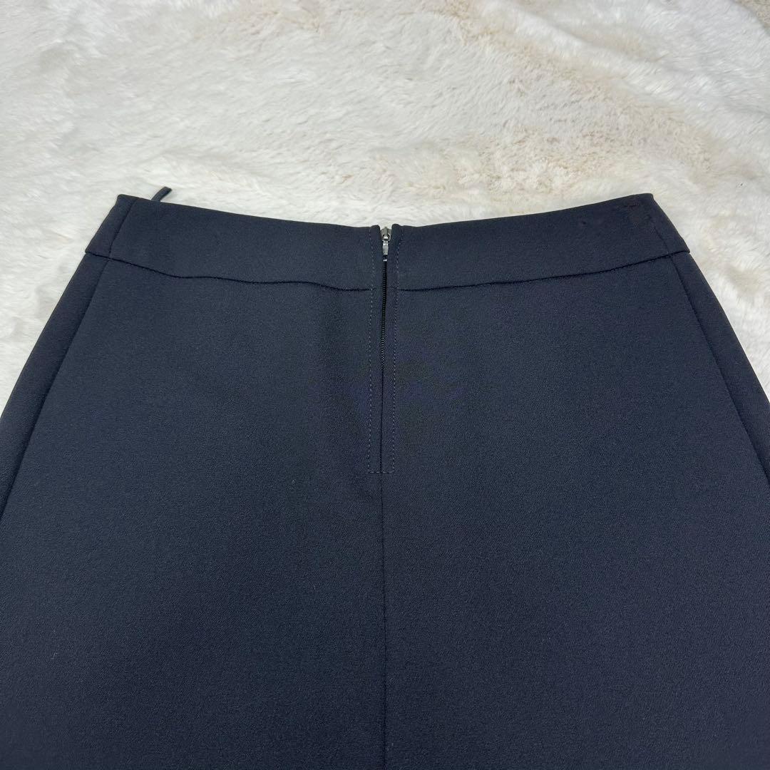 ✨美品✨PRADA プラダ Aラインスカート ボックスプリーツ 美シルエット 黒