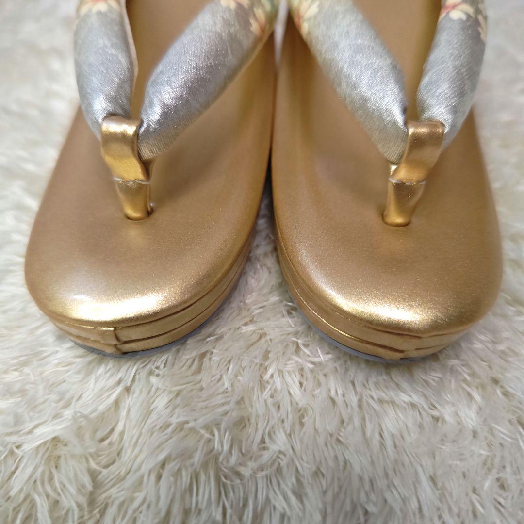 【つばき様】桜 花柄 和装用バッグと草履セット　礼装　振袖　成人式　卒業式　和装