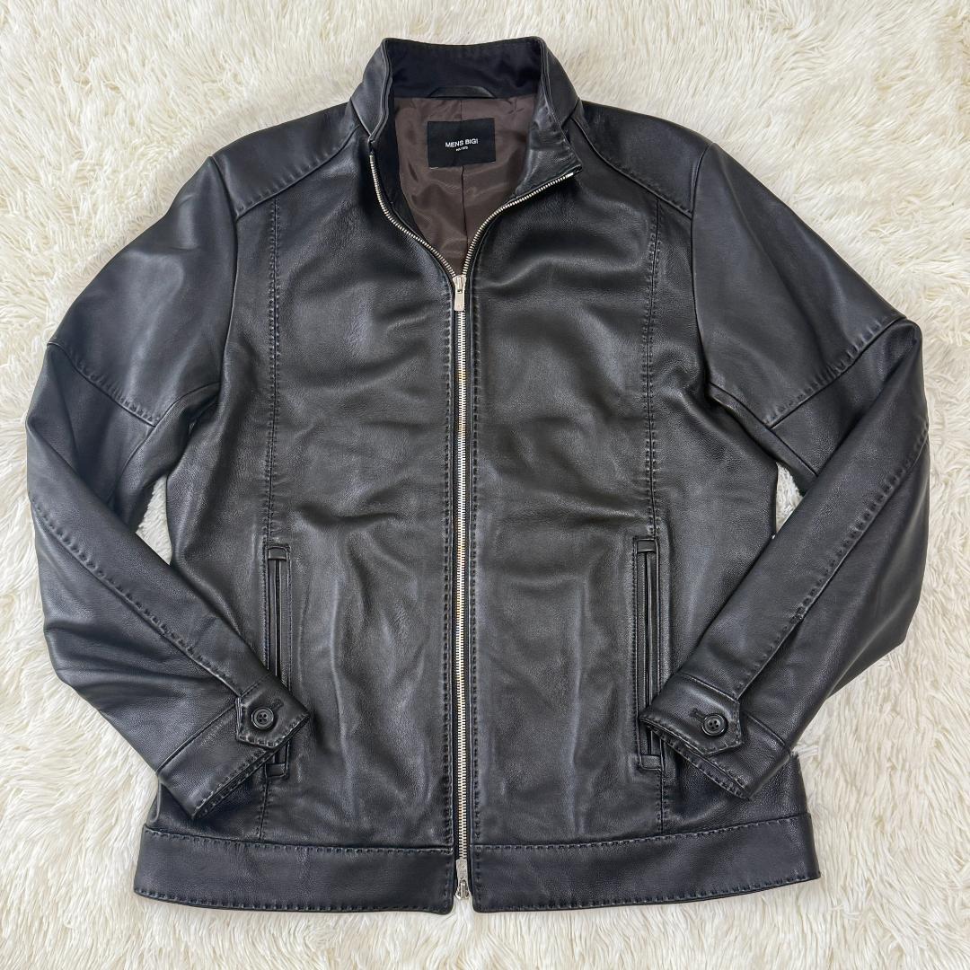 Katsuo Ohnuki様✨メンズビギ シングルライダース レザージャケット