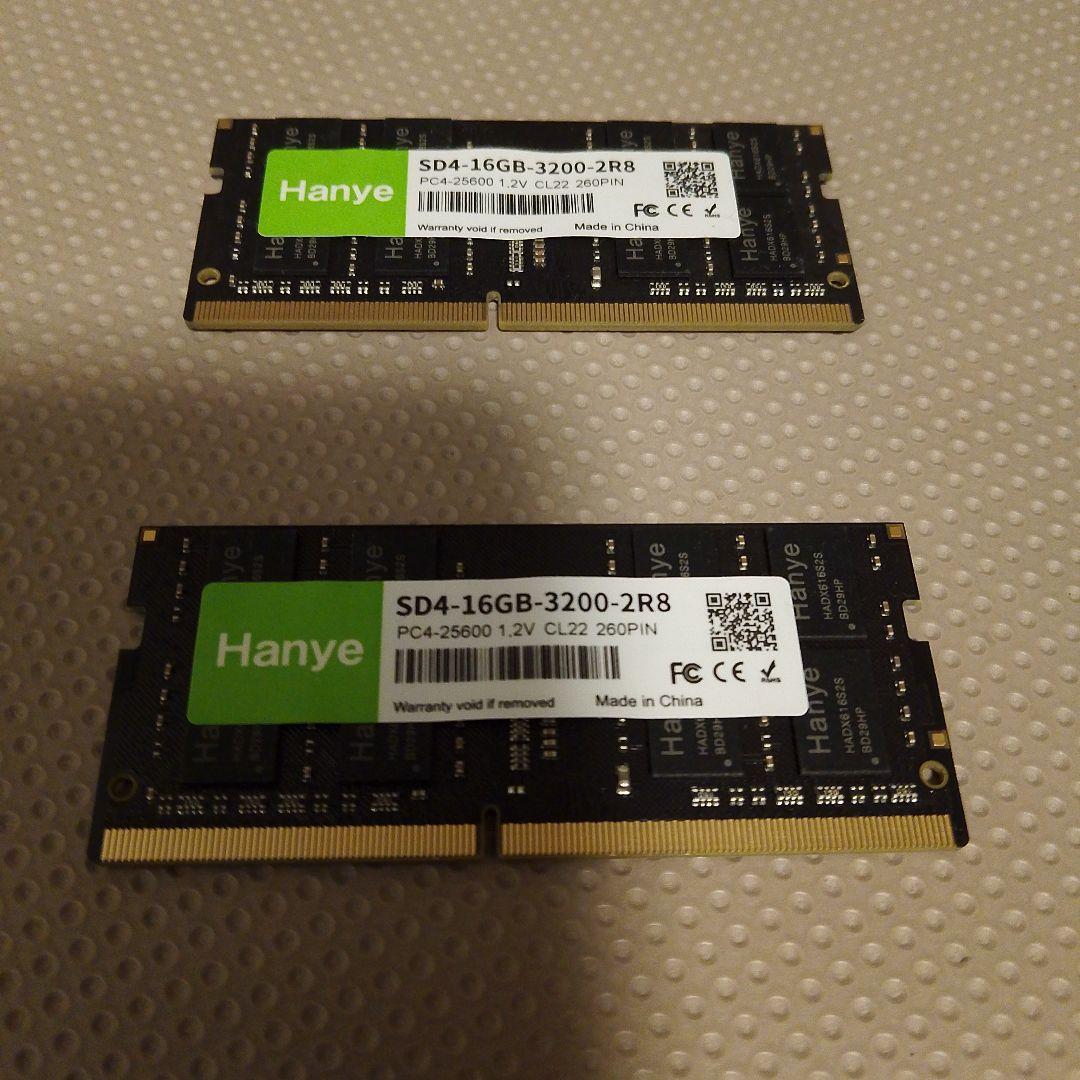 Hanye SD4-16GB-3200-2R8 DDR4 2枚キット32GB