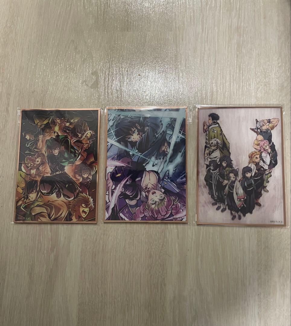 鬼滅の刃 鬼滅シアター キービジュアルアクリル色紙 3点セット